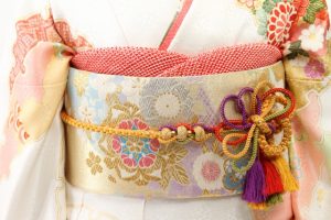 花柄が美しい帯